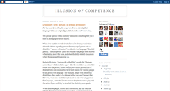 Desktop Screenshot of illusionofcompetence.blogspot.com