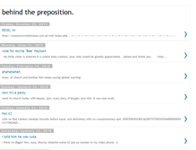 Tablet Screenshot of behindthepreposition.blogspot.com