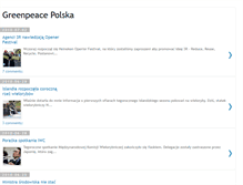 Tablet Screenshot of greenpeace-polska.blogspot.com