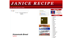 Desktop Screenshot of janicerecipe.blogspot.com