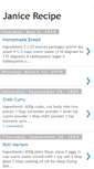 Mobile Screenshot of janicerecipe.blogspot.com
