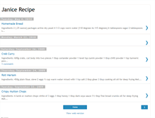 Tablet Screenshot of janicerecipe.blogspot.com