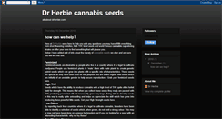 Desktop Screenshot of drherbiecannabis.blogspot.com