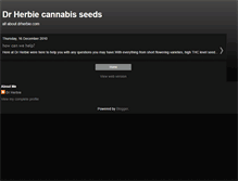 Tablet Screenshot of drherbiecannabis.blogspot.com