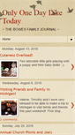 Mobile Screenshot of onlyonedayliketoday.blogspot.com