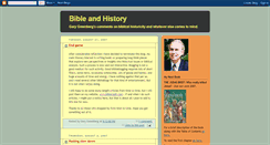 Desktop Screenshot of bibleandhistory.blogspot.com