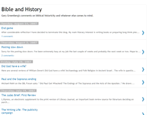 Tablet Screenshot of bibleandhistory.blogspot.com