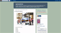Desktop Screenshot of apenasatento.blogspot.com