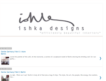 Tablet Screenshot of ishkadesigns.blogspot.com