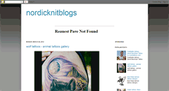 Desktop Screenshot of nordicknitblogs.blogspot.com