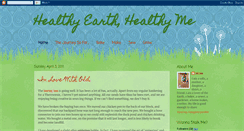 Desktop Screenshot of healthyearthhealthyme.blogspot.com