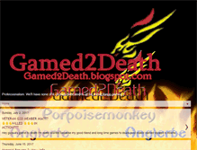 Tablet Screenshot of gamed2death.blogspot.com