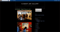 Desktop Screenshot of clementartgallery.blogspot.com