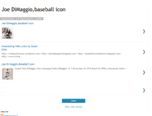 Tablet Screenshot of joedimaggioicon.blogspot.com