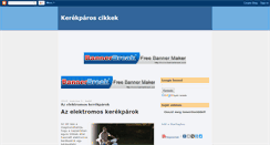 Desktop Screenshot of kerekparoscikkek.blogspot.com