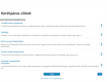 Tablet Screenshot of kerekparoscikkek.blogspot.com