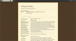 Desktop Screenshot of elblogdesolina.blogspot.com