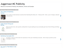 Tablet Screenshot of juggernautpr.blogspot.com
