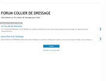 Tablet Screenshot of collier-de-dressage.blogspot.com