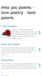 Mobile Screenshot of imissyoupoems.blogspot.com