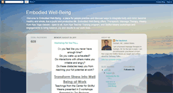 Desktop Screenshot of embodiedwell-being.blogspot.com