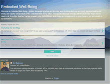 Tablet Screenshot of embodiedwell-being.blogspot.com