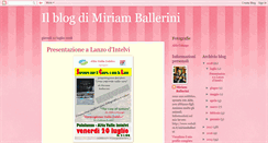 Desktop Screenshot of miriamballerini.blogspot.com