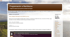 Desktop Screenshot of programacionamartillazos.blogspot.com