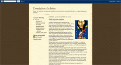 Desktop Screenshot of dominicoylaletra.blogspot.com