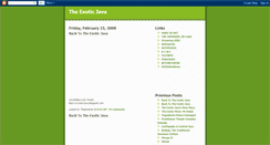 Desktop Screenshot of exoticjava.blogspot.com