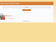 Tablet Screenshot of aliceloveshandmade.blogspot.com