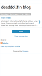 Mobile Screenshot of deaddollfin.blogspot.com
