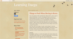 Desktop Screenshot of learningdaegu.blogspot.com