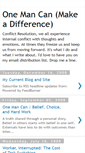 Mobile Screenshot of onemancandifference.blogspot.com