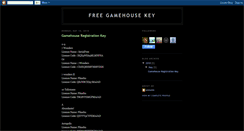 Desktop Screenshot of freegamehousekey.blogspot.com