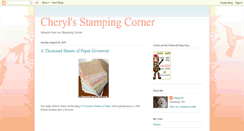 Desktop Screenshot of cherylsstampingcorner.blogspot.com