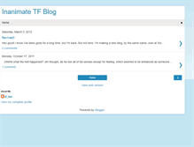 Tablet Screenshot of inanimatetf.blogspot.com