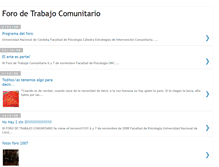 Tablet Screenshot of forotrabajocomunitario.blogspot.com
