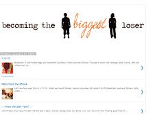 Tablet Screenshot of becomingthebiggestloser.blogspot.com