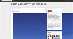 Desktop Screenshot of lkmdarchitecture.blogspot.com