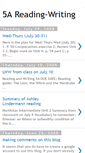 Mobile Screenshot of 5areading-writing.blogspot.com