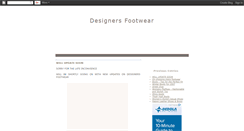 Desktop Screenshot of designersfootwear.blogspot.com