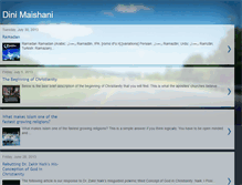 Tablet Screenshot of dinimaishani.blogspot.com