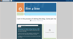 Desktop Screenshot of live4less.blogspot.com