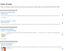 Tablet Screenshot of live4less.blogspot.com