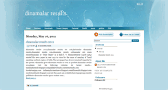 Desktop Screenshot of dinamalarresults.blogspot.com
