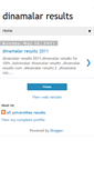 Mobile Screenshot of dinamalarresults.blogspot.com