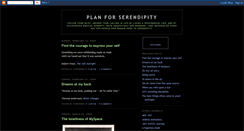 Desktop Screenshot of planforserendipity.blogspot.com