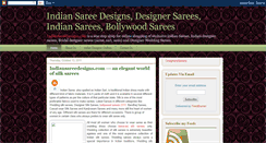 Desktop Screenshot of indiansareedesigns.blogspot.com