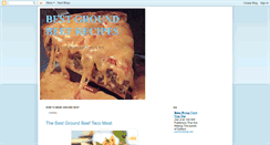 Desktop Screenshot of bestgroundbeefrecipes.blogspot.com